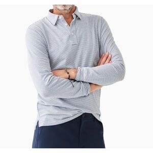 Faherty Brand  Movement Long Sleeve Polo Shirt